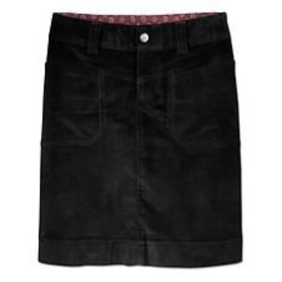 Athleta WASHED VELVET SKIRT Black 4P - Picture 1 of 8